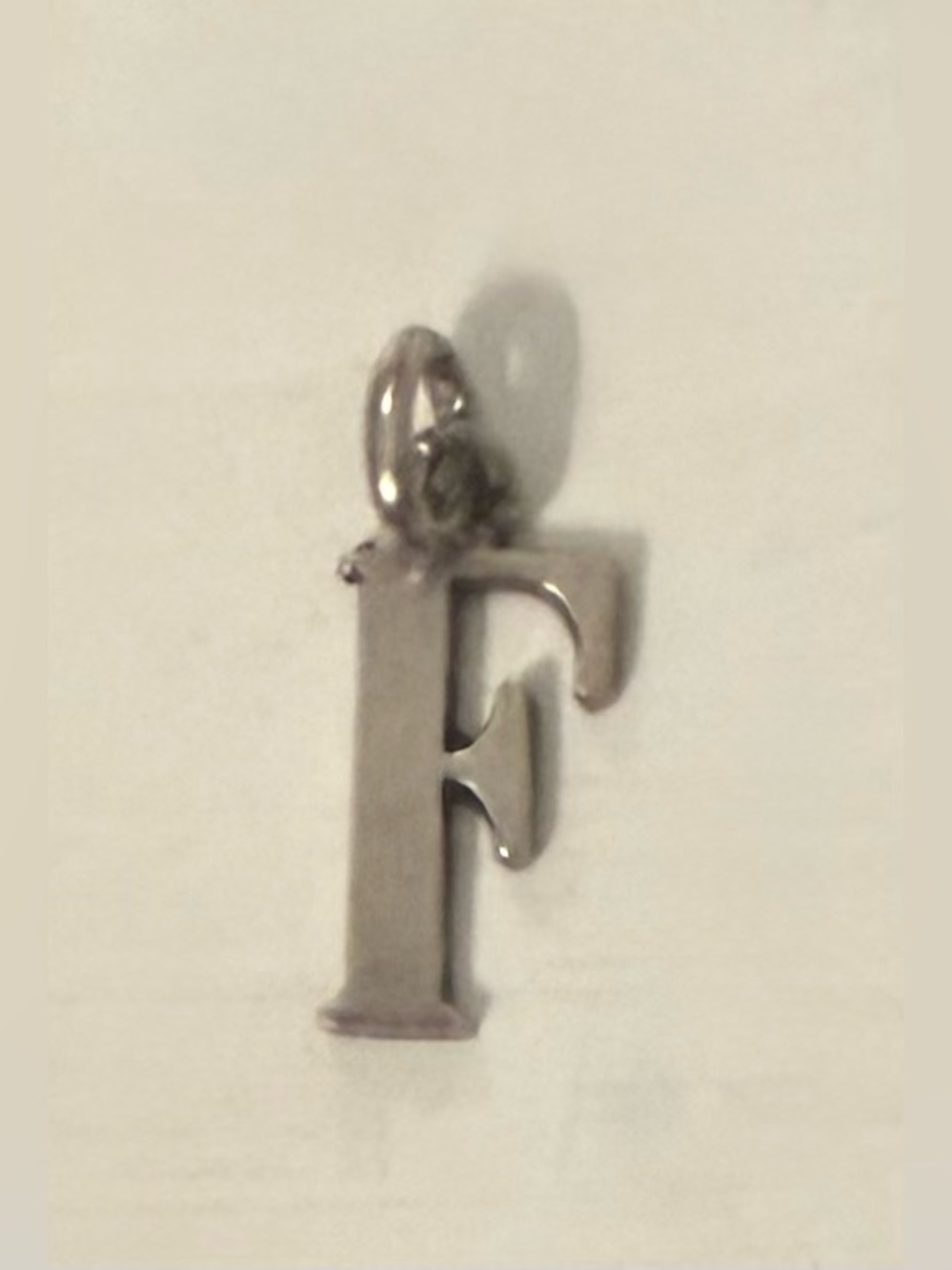 Portuguese Silver F Pendent